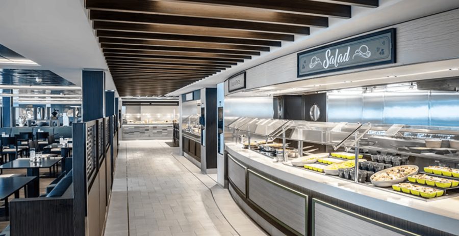 Главный ресторан средиземноморской кухни на MSC Splendida